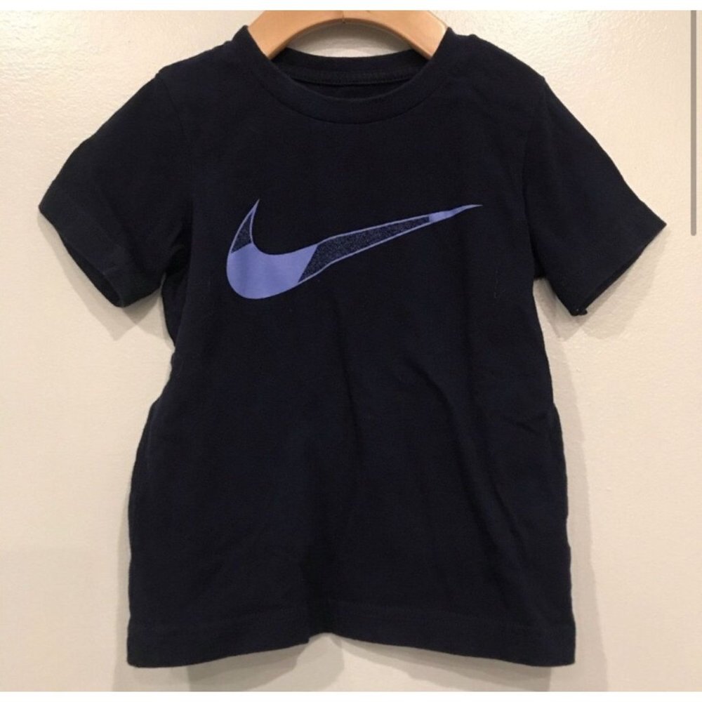Nike Swoosh Navy Short Sleeve T-shirt